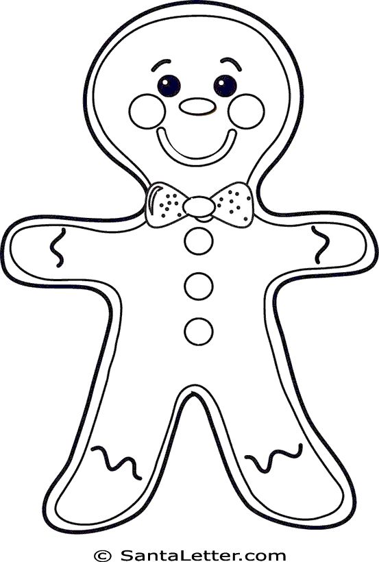 gingerbread man black and white clipart 20 free Cliparts | Download