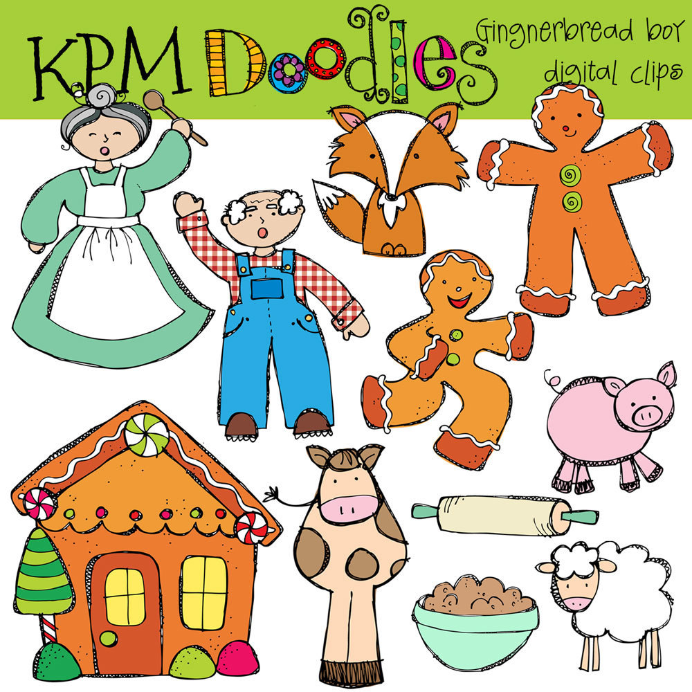 free printable gingerbread man story characters printable Gingerbread man characters clipart 20 free cliparts