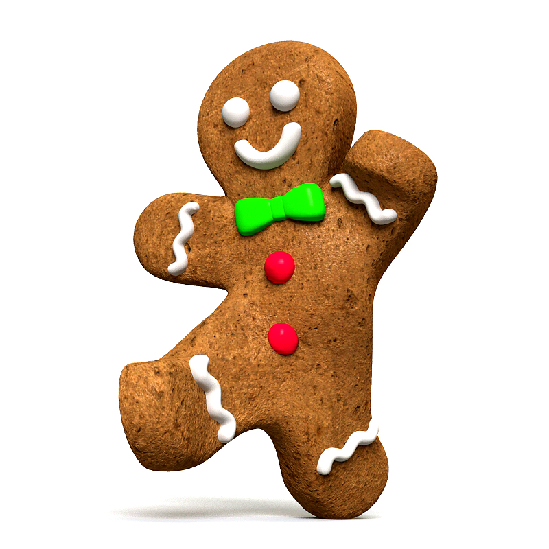 Animated Gingerbread Man Clipart.