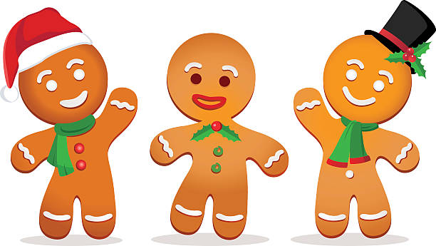 Gingerbread Men Clipart.