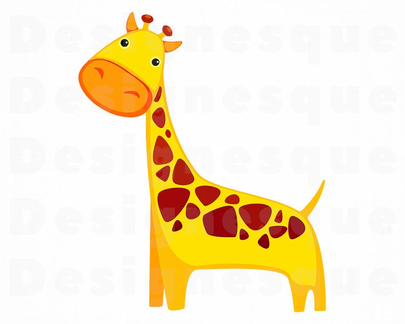 Cute Giraffe SVG, Cute Giraffe Clipart, Cute Giraffe Files for Cricut, Cute  Giraffe Cut Files For Silhouette, Dxf, Png, Eps, Vector.