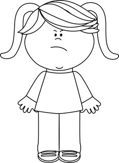 Black and White Angry Boy lots of great free clipart.