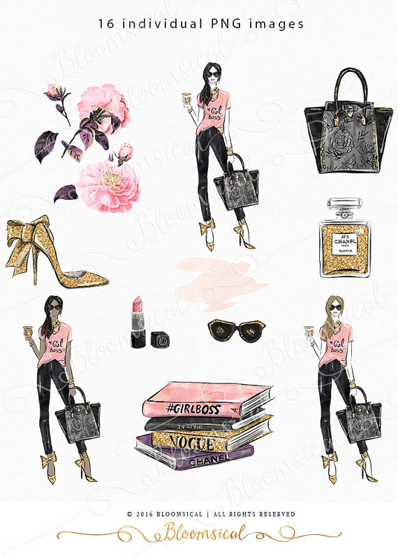 Girl Boss Clip Art.