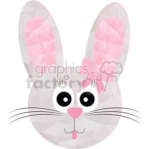 Girl Bunny clipart. Royalty.