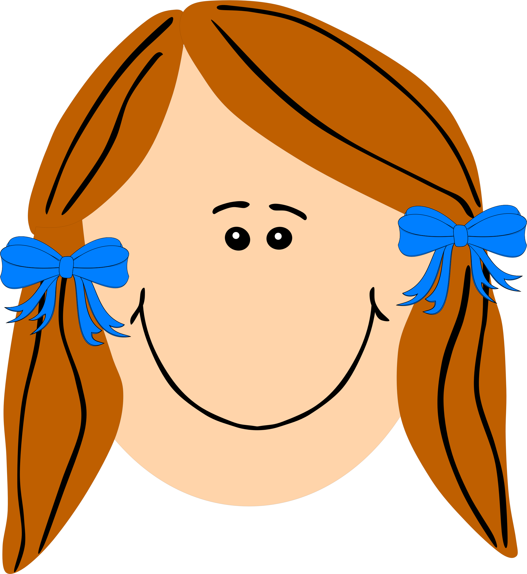 Girl Face Clipart Png.