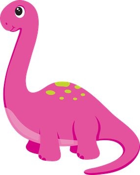 cute dino pink