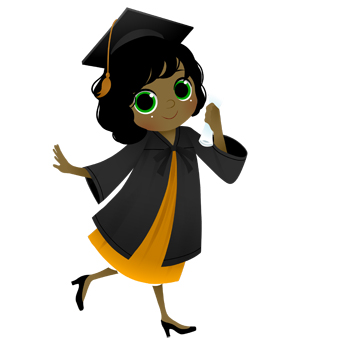 Graduation clip art.