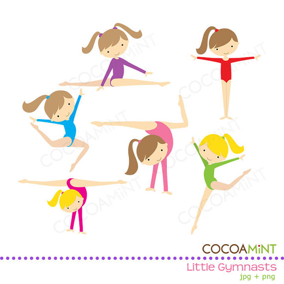 GIRL GYMNAST CLIPART - 48px Image #8