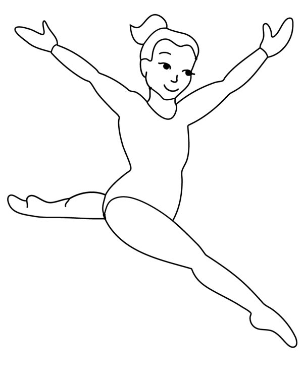 girl gymnastics clipart color pages 20 free Cliparts