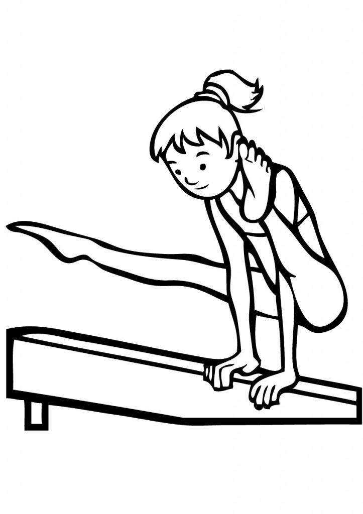girl gymnastics clipart color pages 20 free Cliparts