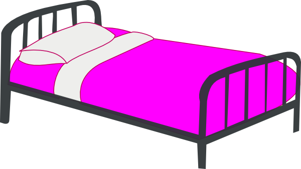 Girl In Bed Clipart.
