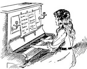 playing piano clipart.