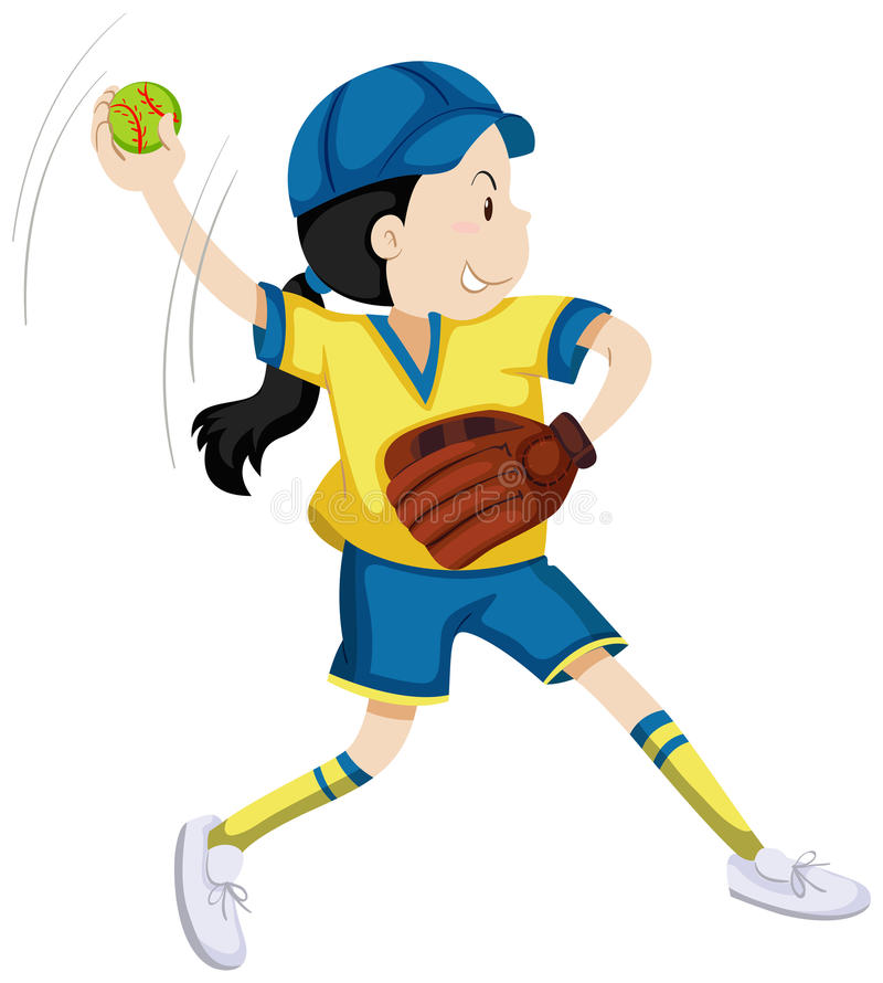 girl playing softball clipart 10 free Cliparts | Download images on ...