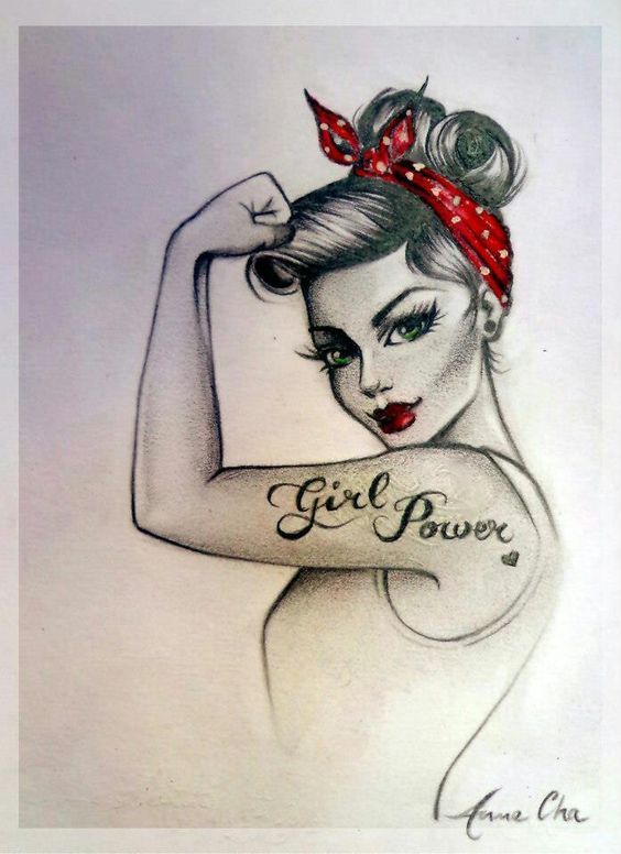 Girl Power Clip Art.