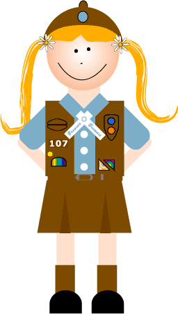 Full Scout Girl Graphics, Free Girl Scout Free Clipart.