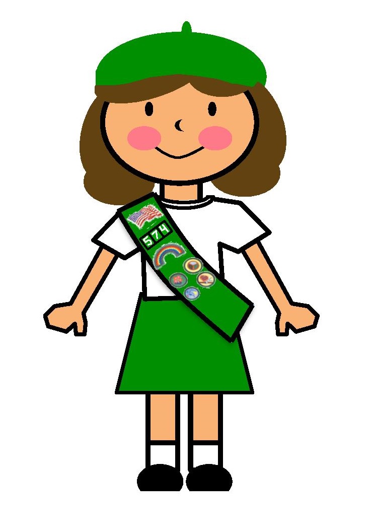 Junior girl scout clipart.