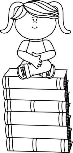 bookworm with balloon clipart black and white outline 20 ...