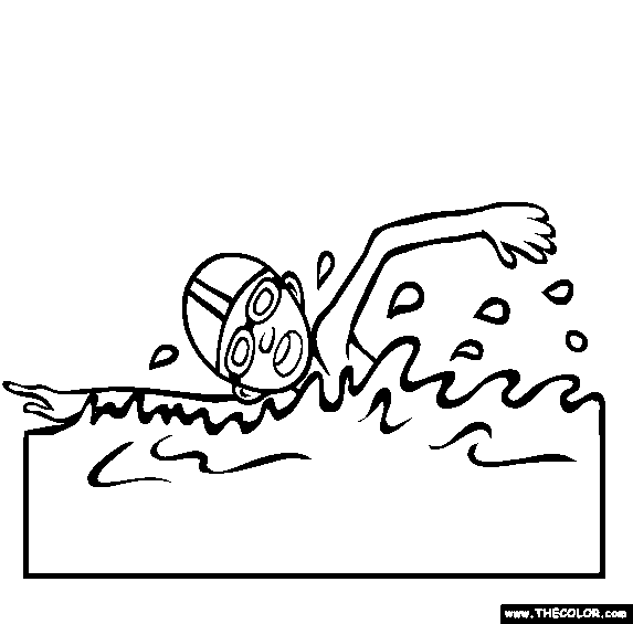 Sports Online Coloring Pages.