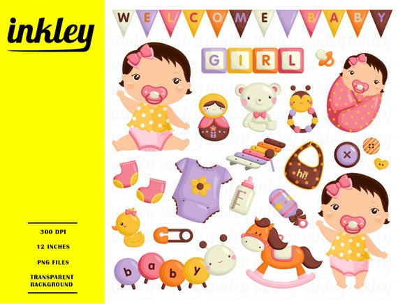 Baby Girl Clipart, Baby Girl Clip Art, Baby Girl Png, Toys Clipart, Cute  Babies Clipart, Cute Kids Clipart, Horse Clipart, Bear Clipart.