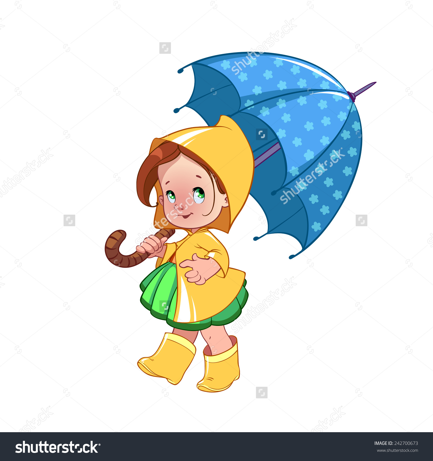 Девочка с зонтом для детей