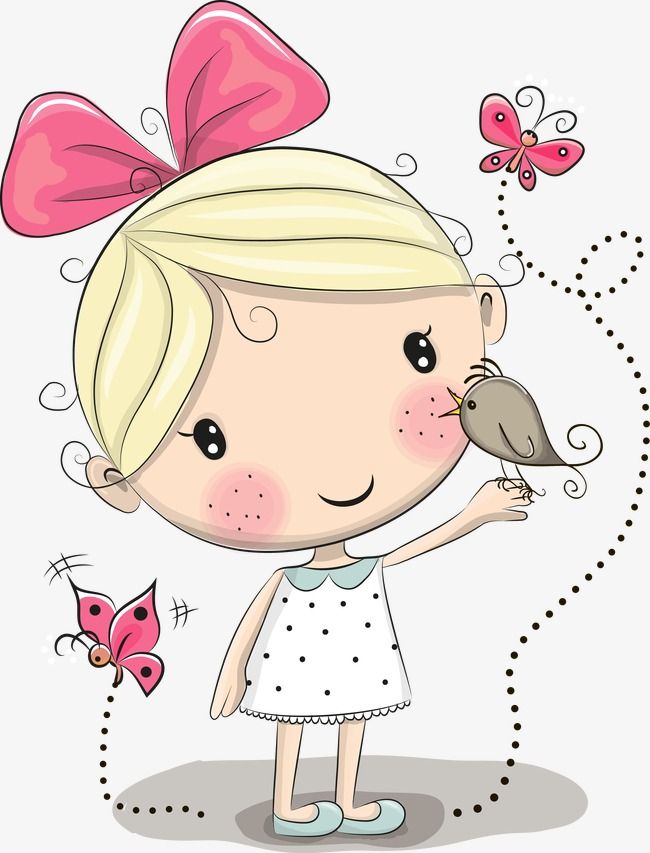 Vector Little Girl, Little Girl, Vector, Little Vector PNG.