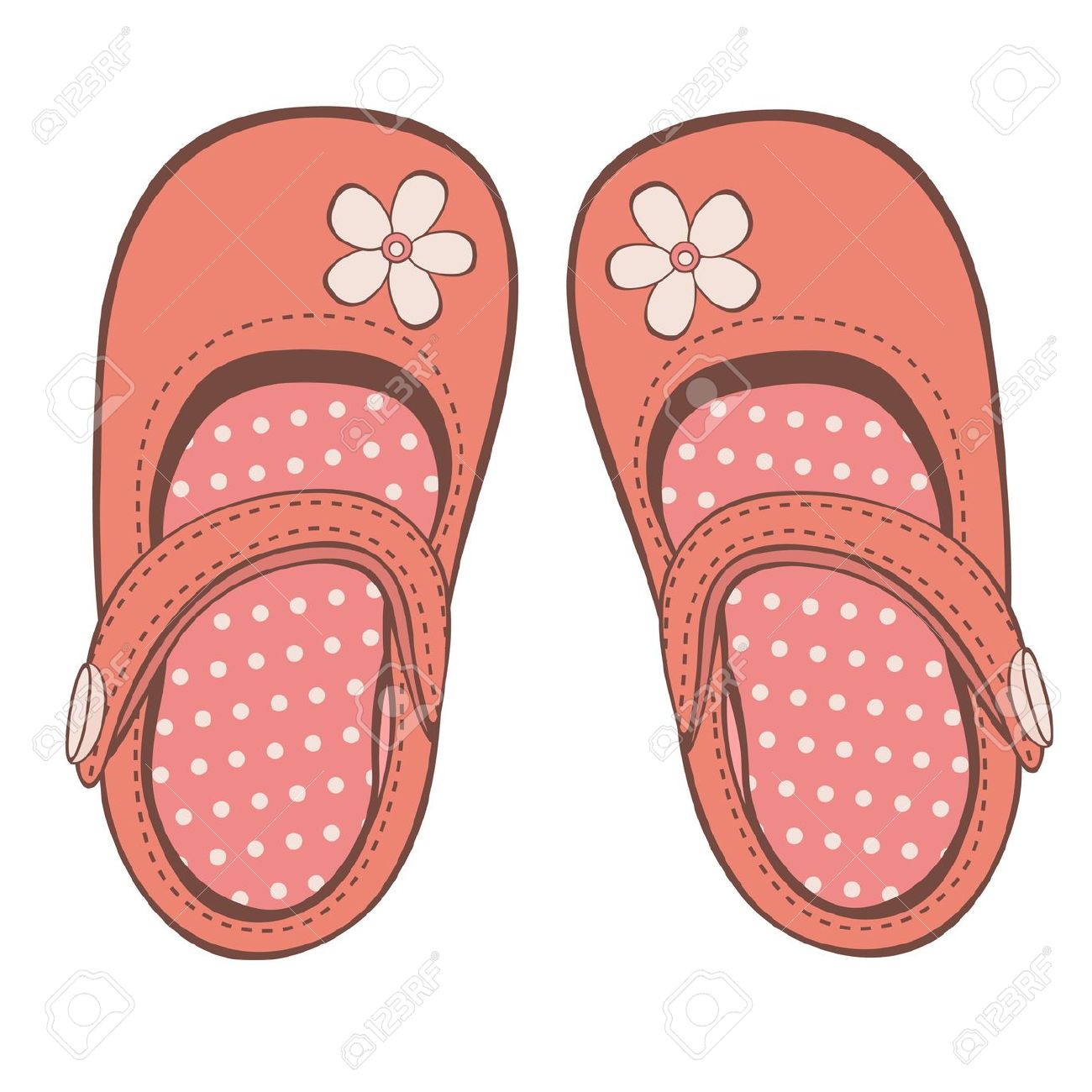 Girl Shoes Clipart.