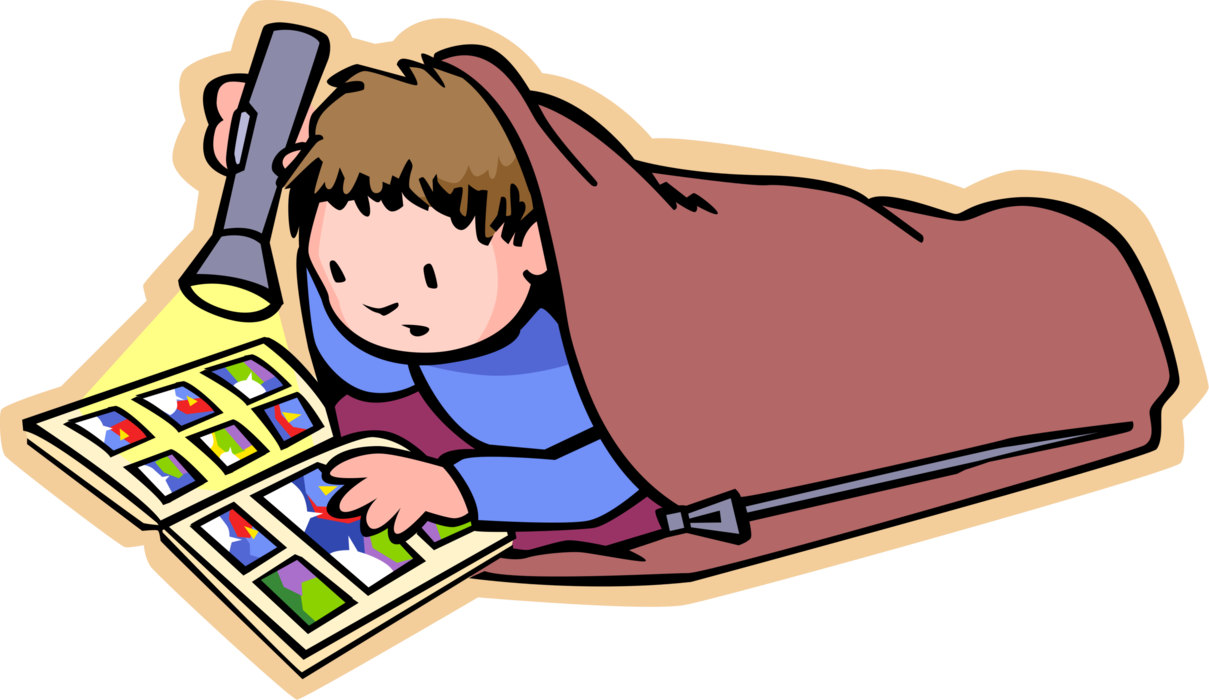 Flashlight Clipart Kid.