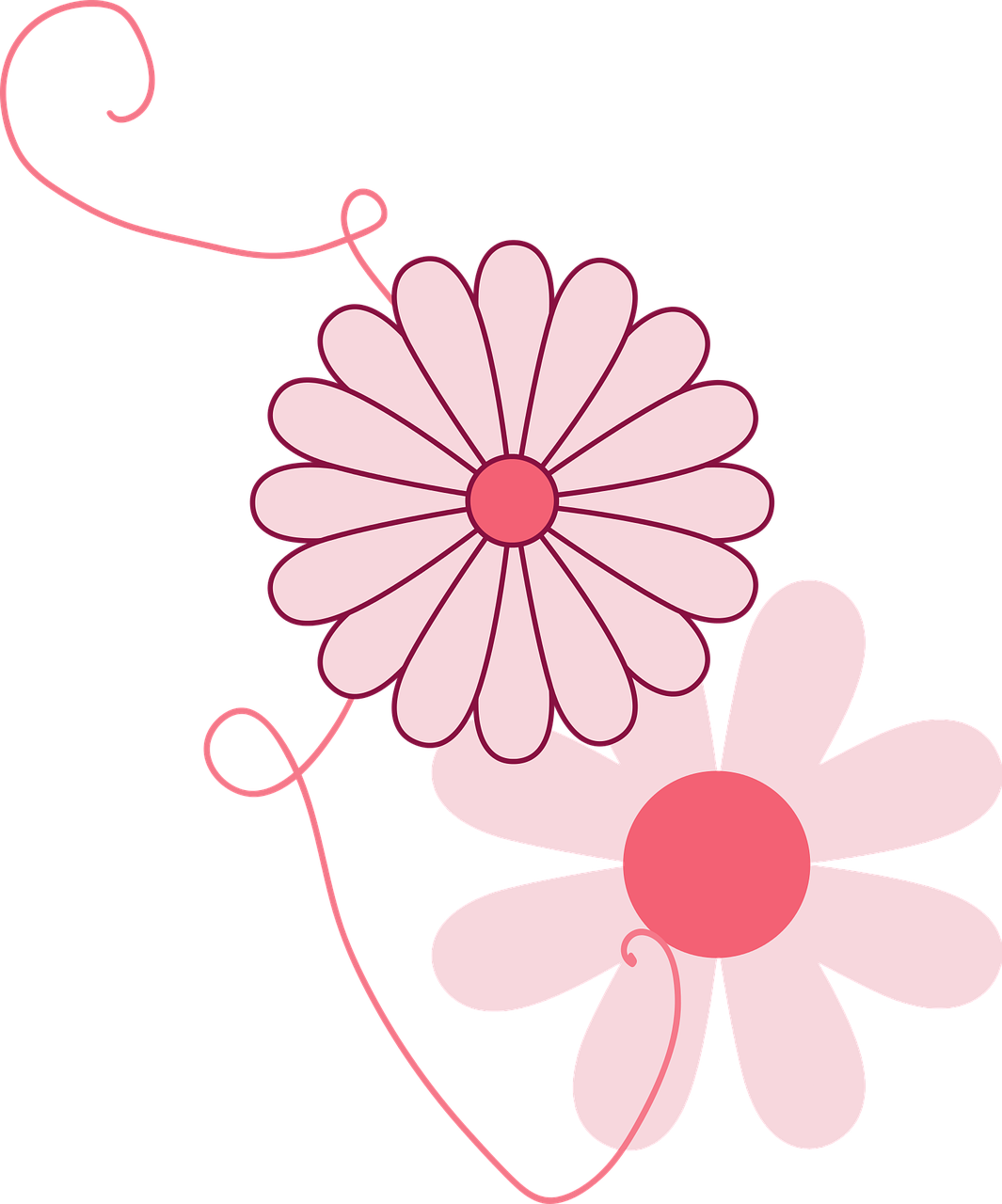 Flowers Spring Ornament Girly PNG.