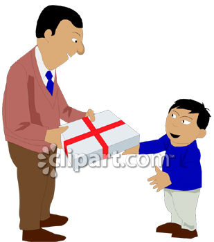 Giving Gift Clipart.