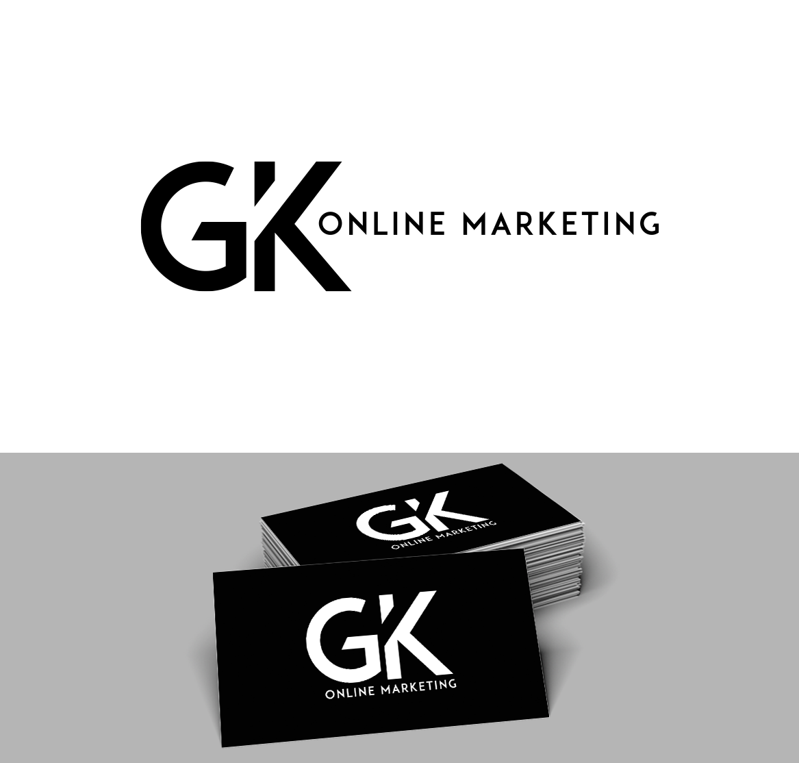 Upmarket, Elegant Logo Design for GK online marketing by.