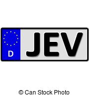 Stock Illustration of Gladbeck license plate number csp38681063.