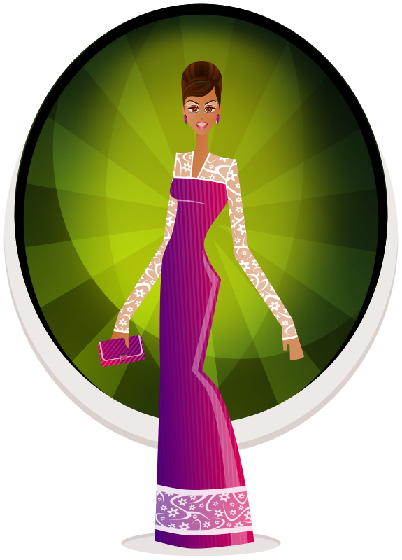 Free Clipart: Glamour Girl.