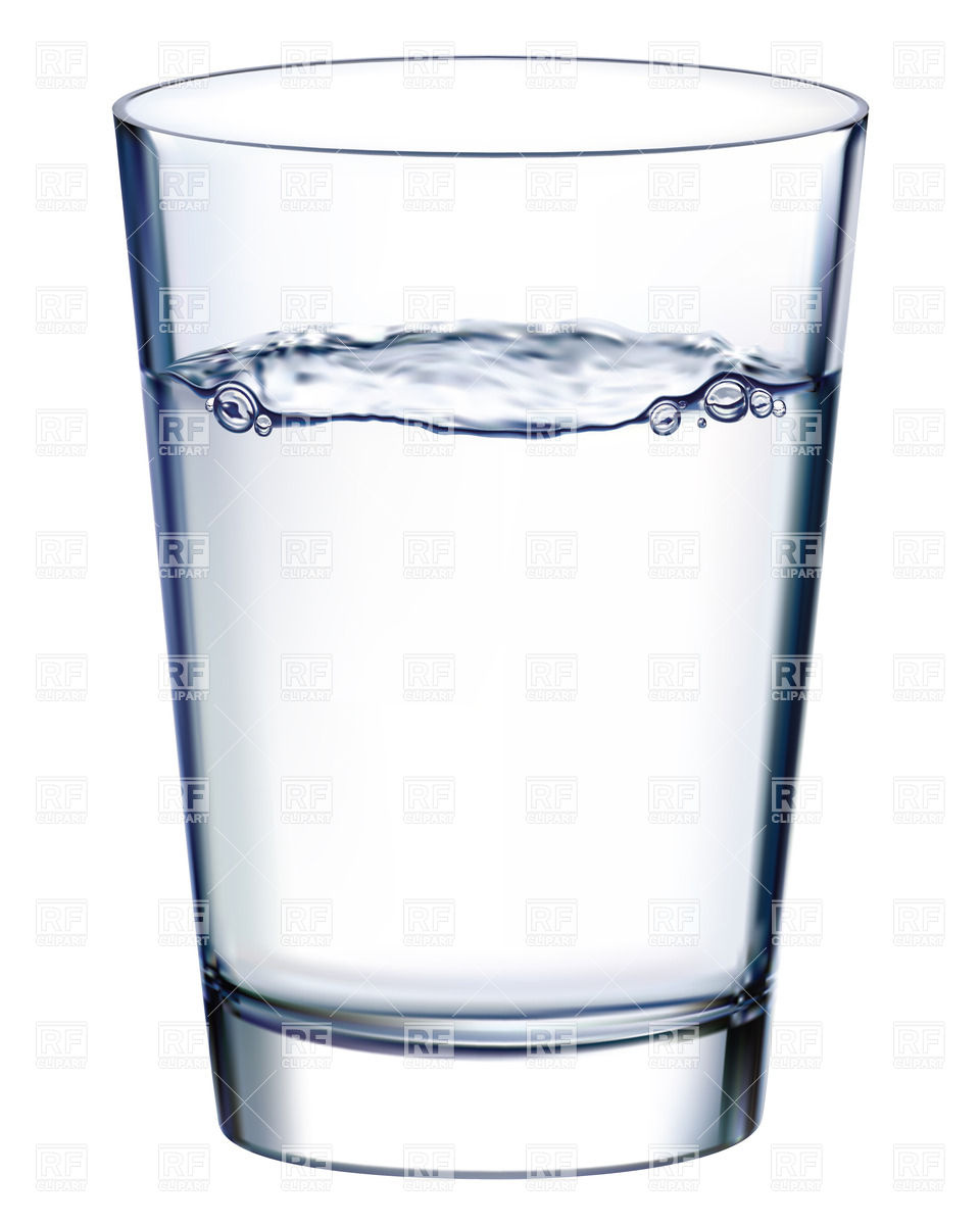 Water In A Glass Clipart.