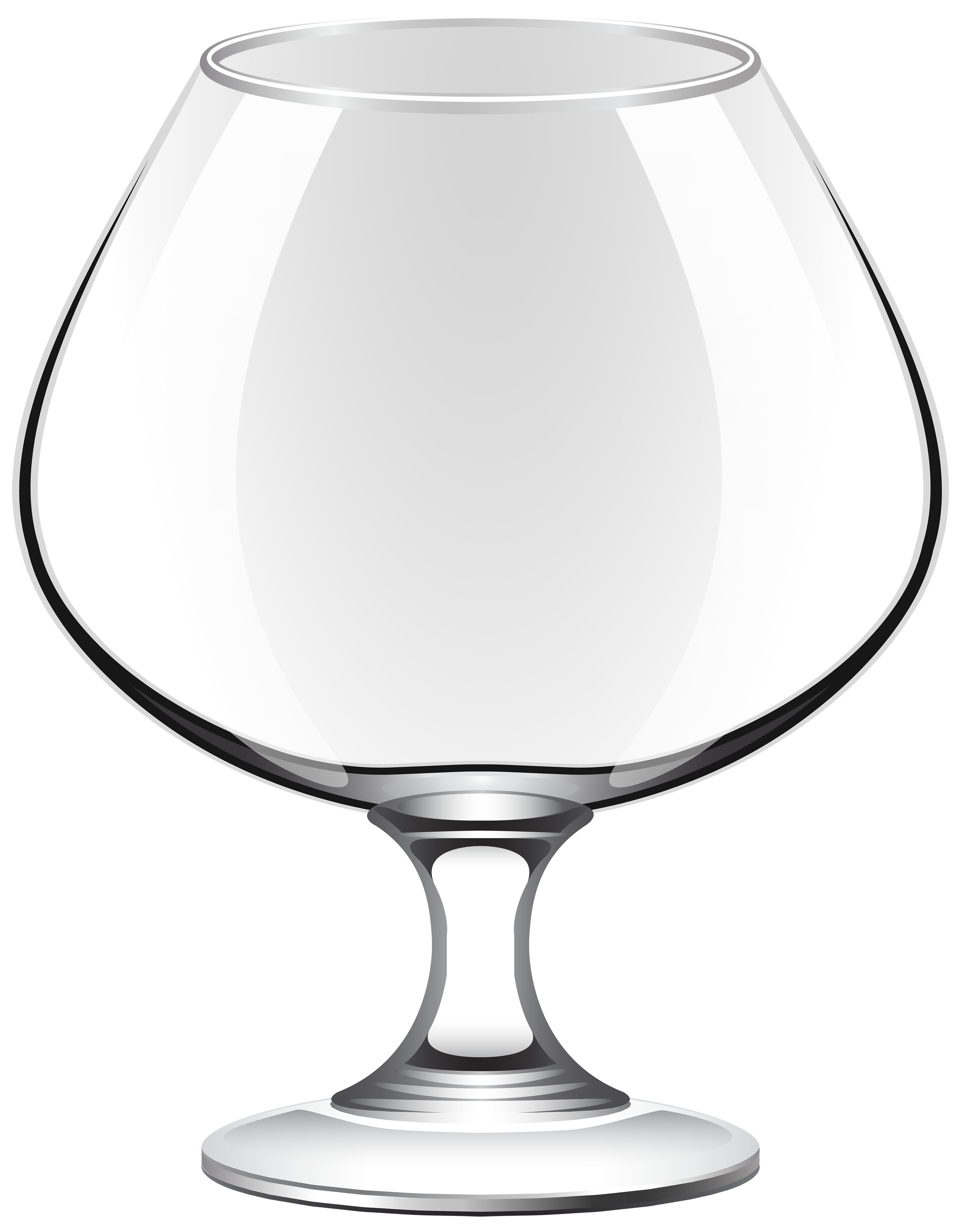 Transparent Brandy Glass PNG Clipart.