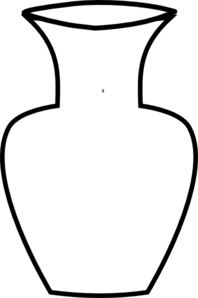 Glass vase clipart.