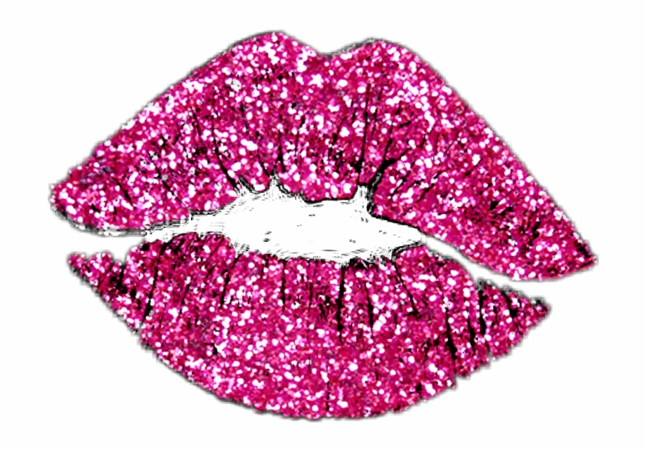 stickers #glitter #lips #kiss #pink #sparkle #sexy.