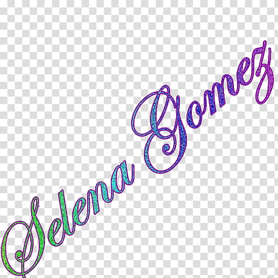 Selena Gomez Glitter Text, Selena Gomez text transparent background.