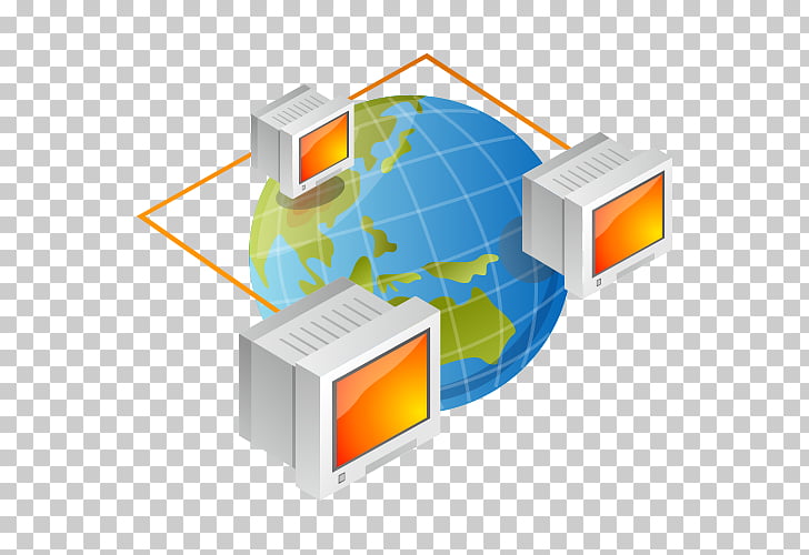 Computer network Internet Global network, TV material PNG.