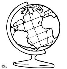 Globe Outline Drawing at GetDrawings.com.