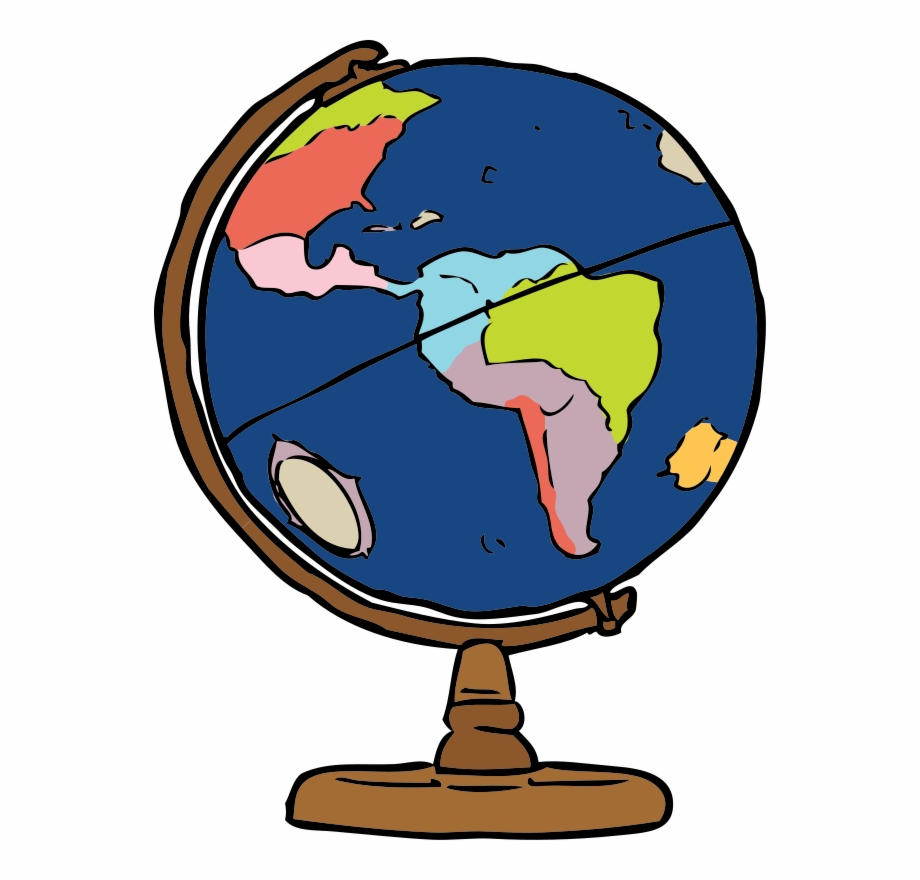 Globe Clipart Country Flags.