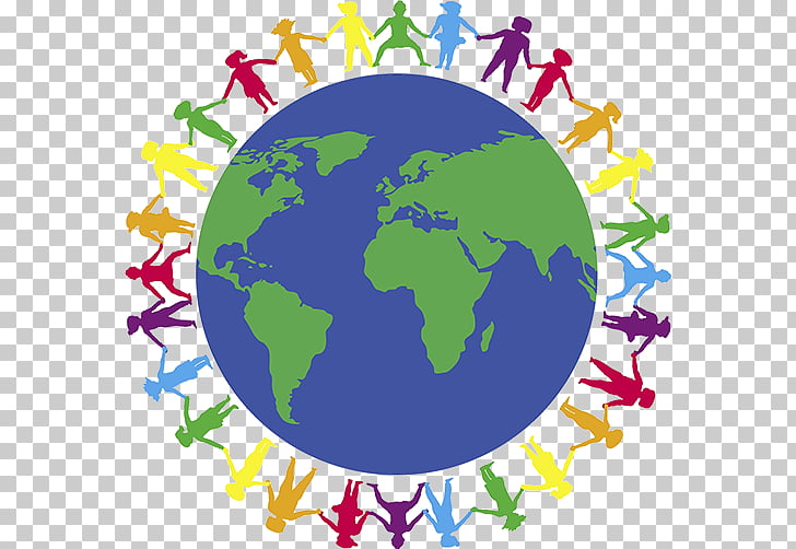 World Globe Holding hands , globe PNG clipart.