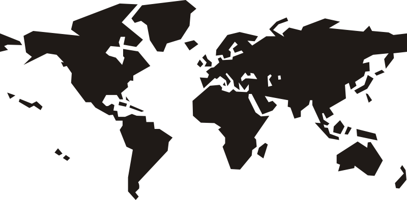 Free Clipart: World map.