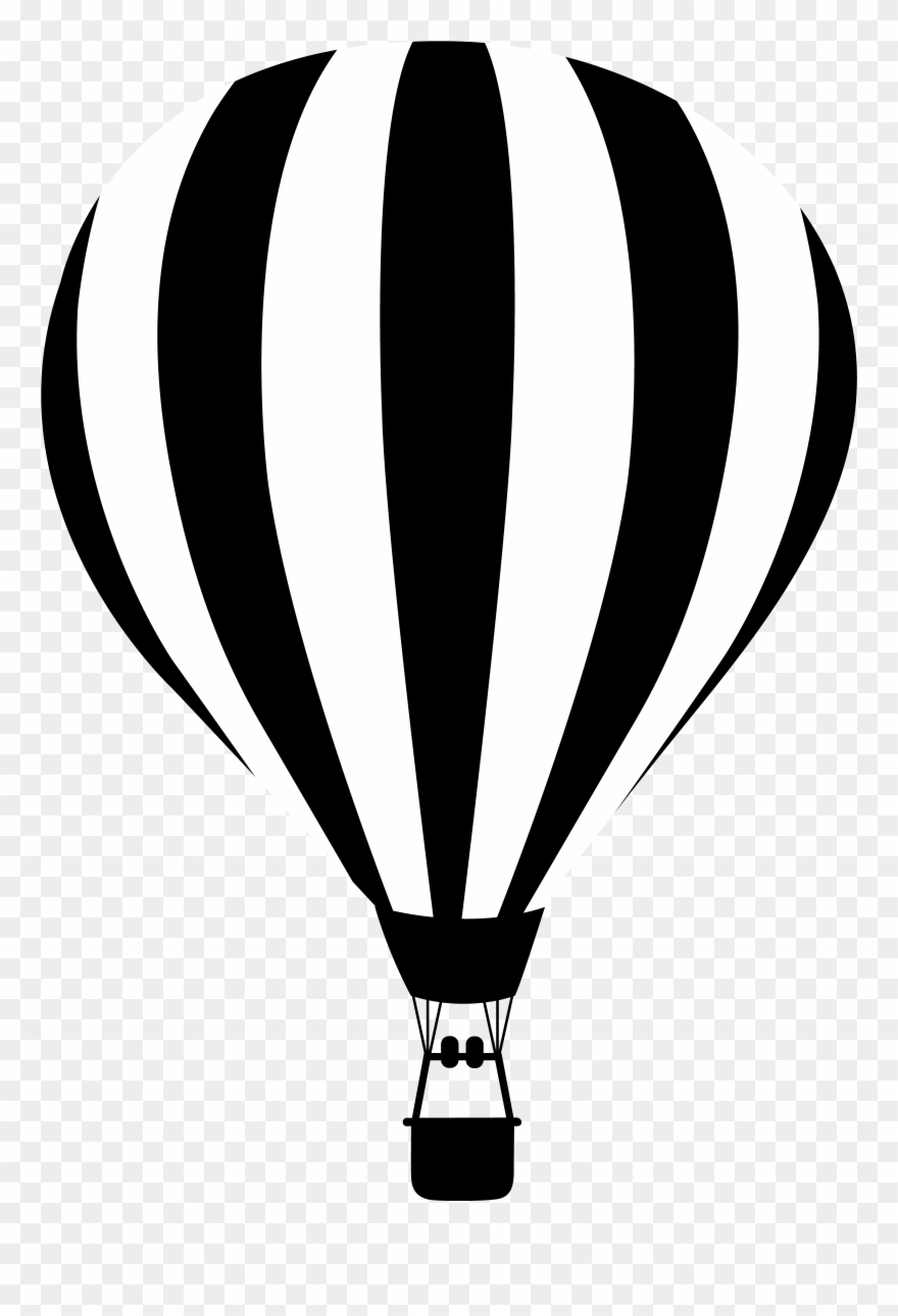 Clip Black And White Baloon Vector Black And White.