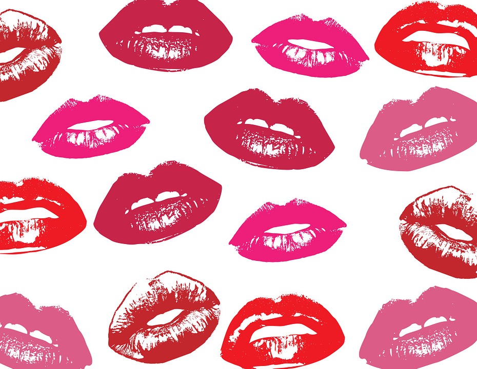 Free illustration: Lips, Glossy, Red, Pink, Lipstick.
