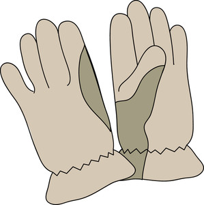 Cartoon Gloves Clipart.