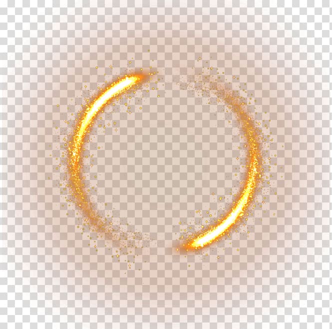 Gold illustration, Light , Halo circle transparent.