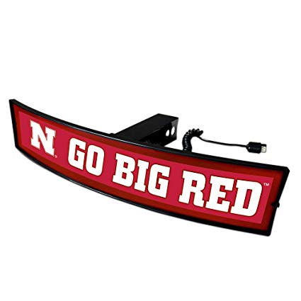 SLS Nebraska Cornhuskers Go Big Red Light Up Hitch Cover.