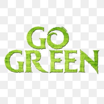 Go Green PNG Images.