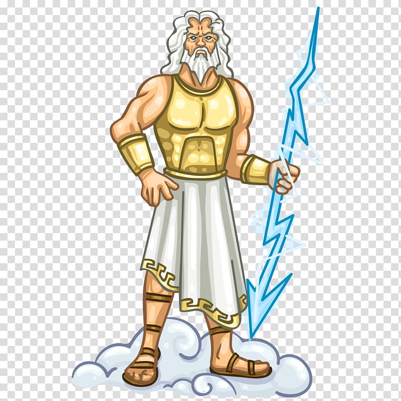 Zeus illustration, Mount Olympus Hades Zeus Poseidon , God.
