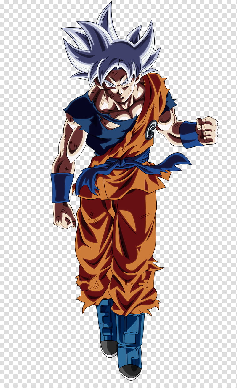 Goku Ultra Instinct transparent background PNG clipart.